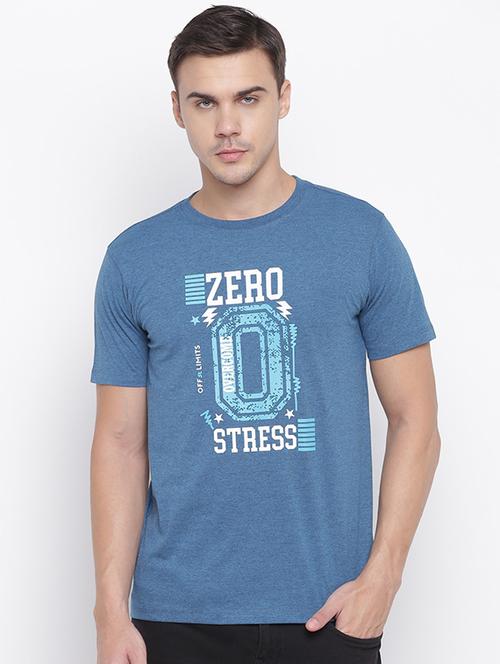 blue printed t-shirt - 16868471 - Standard Image - 1