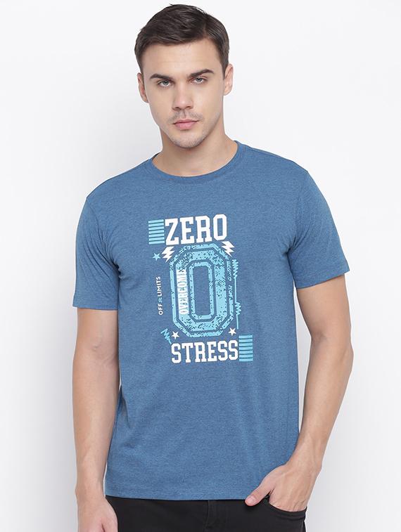 blue printed t-shirt - 16868471 - Zoom Image - 1