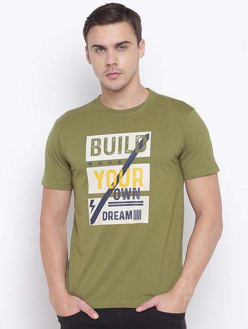 green printed t-shirt - 16868477 - Standard Image - 1