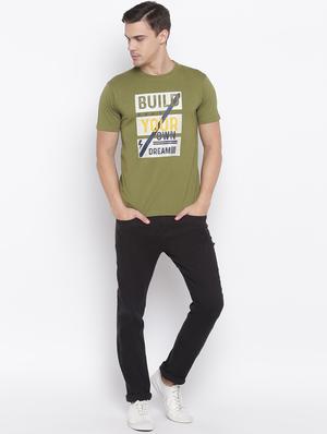 green printed t-shirt - 16868477 - Standard Image - 4
