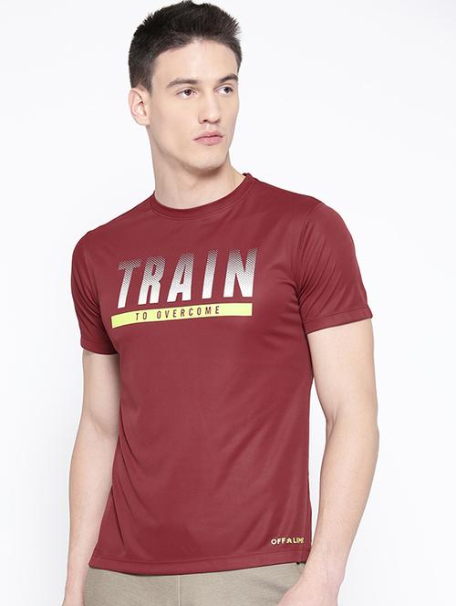 red printed t-shirt - 16868484 - Standard Image - 1