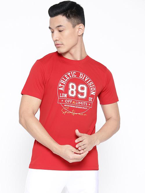 red printed t-shirt - 16868487 - Standard Image - 1