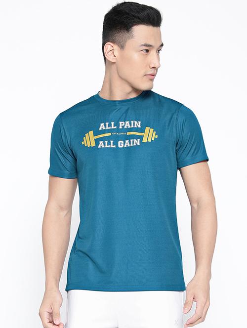 blue printed t-shirt - 16868491 - Standard Image - 1