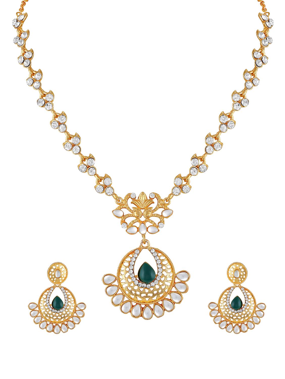 blue zinc necklaces and earring - 16868608 - Zoom Image - 1
