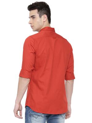 red solid casual shirt - 16868793 - Standard Image - 3