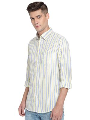 yellow striped casual shirt - 16868897 - Standard Image - 2