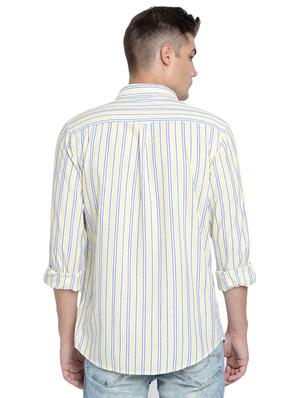 yellow striped casual shirt - 16868897 - Standard Image - 3