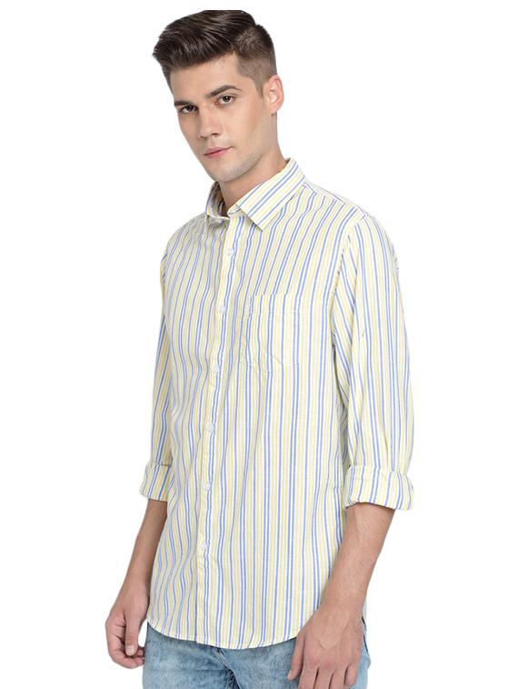 yellow striped casual shirt - 16868897 - Zoom Image - 2