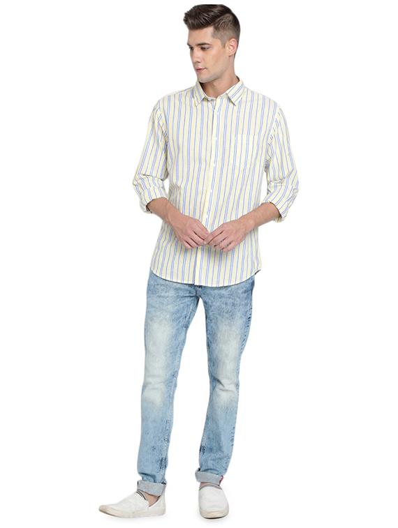 yellow striped casual shirt - 16868897 - Zoom Image - 4
