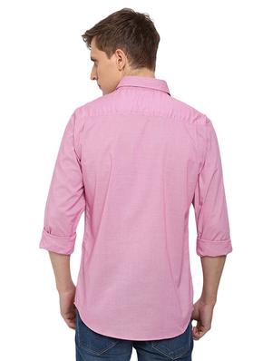 pink solid casual shirt - 16868901 - Standard Image - 3