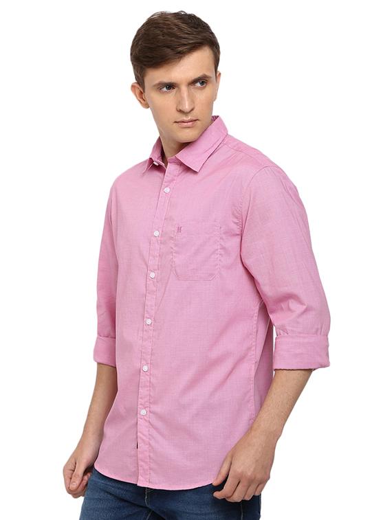 pink solid casual shirt - 16868901 - Zoom Image - 2