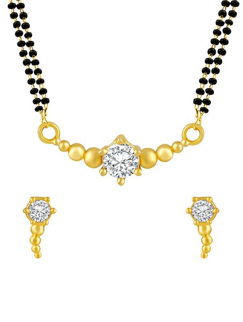 gold beads mangalsutra - 16868984 - Standard Image - 1