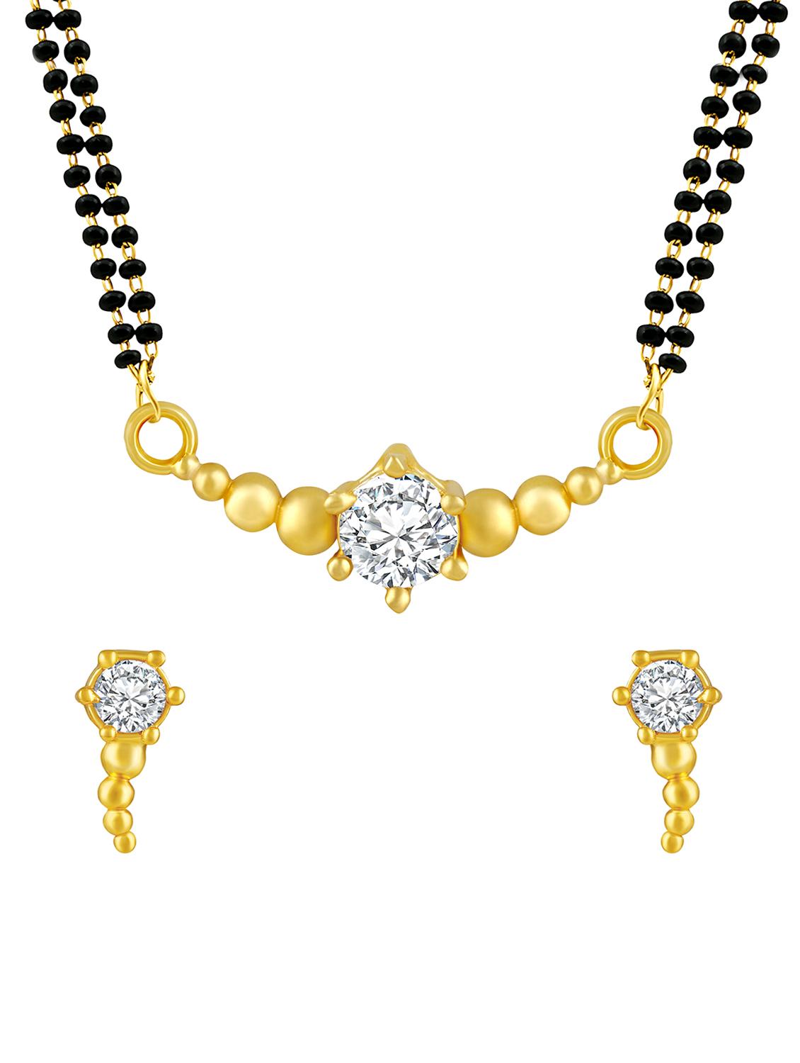 gold beads mangalsutra - 16868984 - Zoom Image - 1
