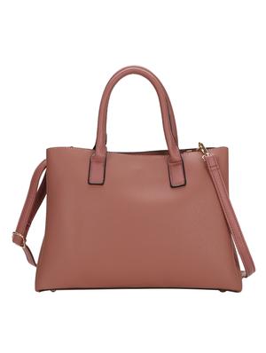 pink leatherette (pu) regular handbag - 16869239 - Standard Image - 2