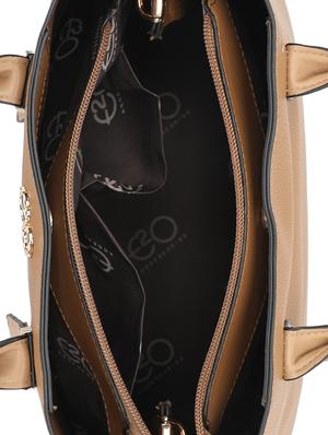 brown leatherette (pu) regular handbag - 16869241 - Standard Image - 3