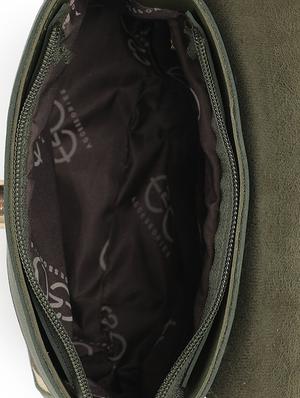green leatherette (pu) structured sling bag - 16869291 - Standard Image - 3
