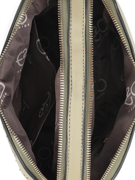 green leatherette (pu) structured sling bag - 16869300 - Zoom Image - 3