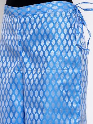 ethnic motif silk blend palazzo - 16869442 - Standard Image - 5