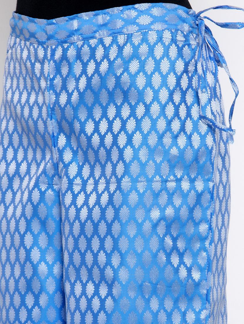 ethnic motif silk blend palazzo - 16869442 - Zoom Image - 5