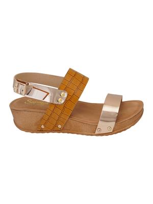 tan back strap wedges - 16869467 - Standard Image - 2