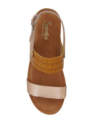 tan back strap wedges - 16869467 - Standard Image - 4