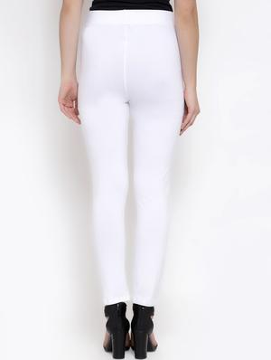 solid cigarette pants churidar - 16869479 - Standard Image - 3