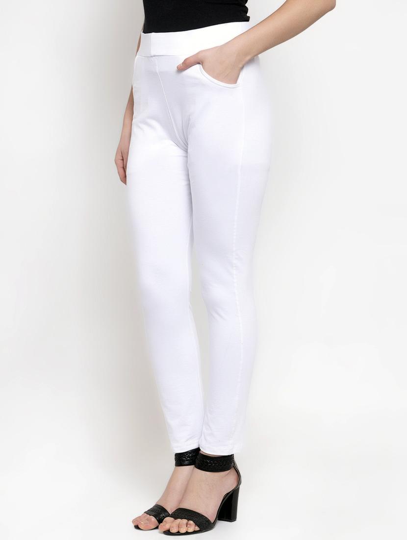 solid cigarette pants churidar - 16869479 - Zoom Image - 2