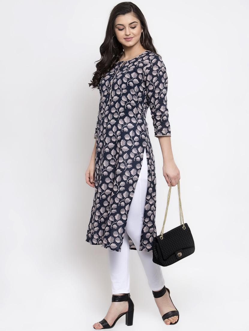 solid cigarette pants churidar - 16869479 - Zoom Image - 4