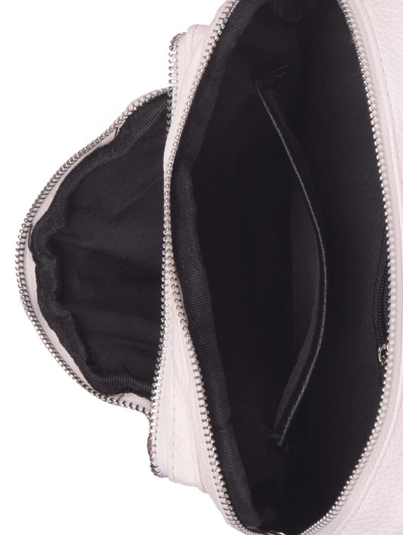 white leatherette (pu) regular sling bag - 16869928 - Zoom Image - 3