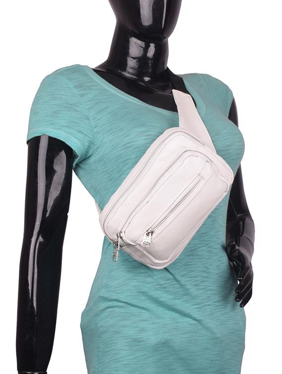 white leatherette (pu) regular sling bag - 16869928 - Zoom Image - 5