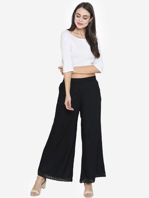 mid rise flared palazzo - 16870060 - Standard Image - 4