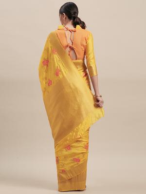 floral kanjivaram saree with blouse - 16870128 - Standard Image - 2