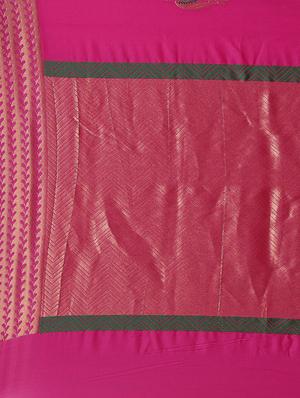bordered kanjivaram saree with blouse - 16870159 - Standard Image - 4