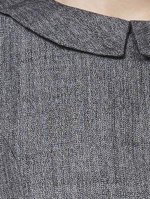 grey viscose fit & flare dress - 16870734 - Standard Image - 5