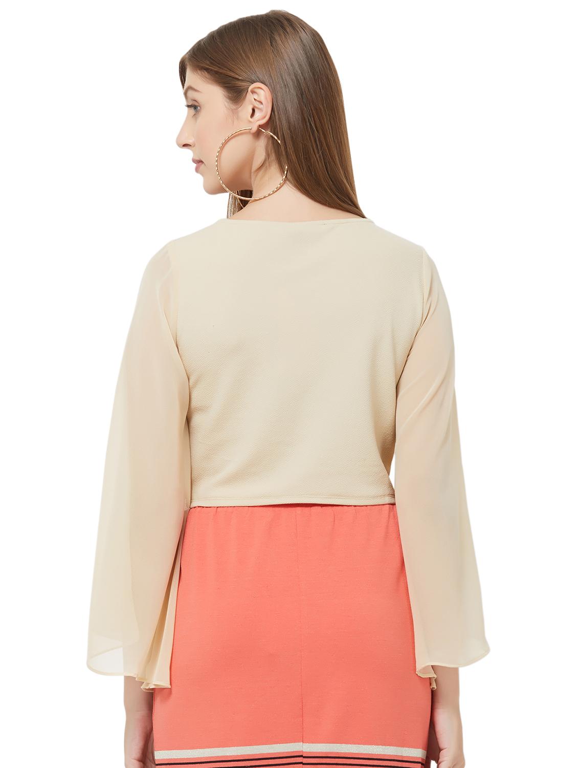 bell sleeves embellished top - 16870744 - Zoom Image - 3