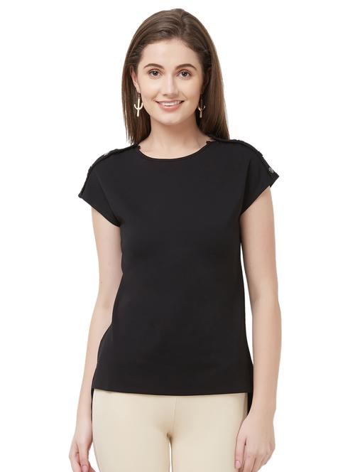 round neck solid tee - 16870745 - Standard Image - 1