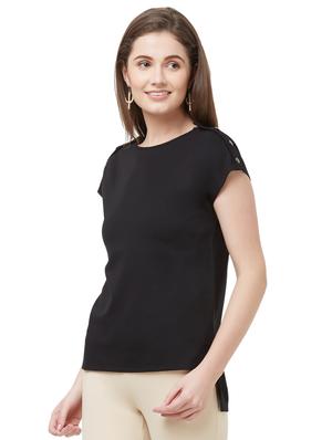 round neck solid tee - 16870745 - Standard Image - 2