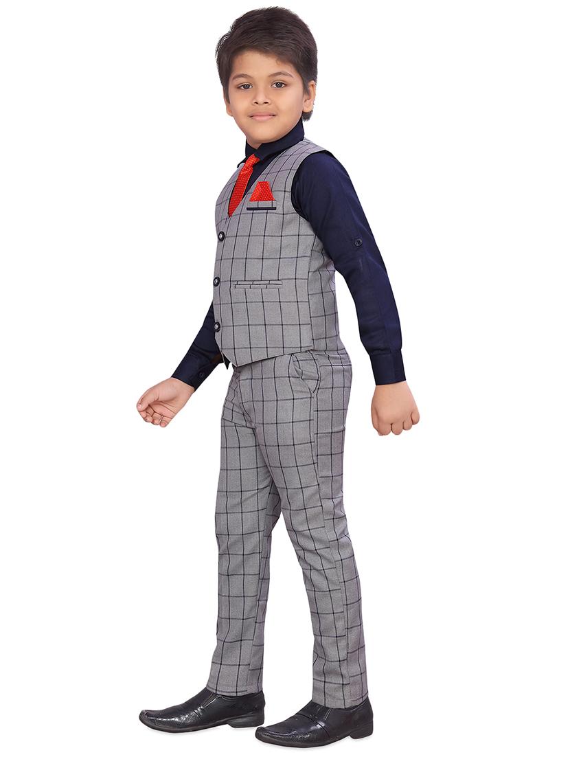 navy blue cotton full length sets twin & dungree - 16871654 - Zoom Image - 2