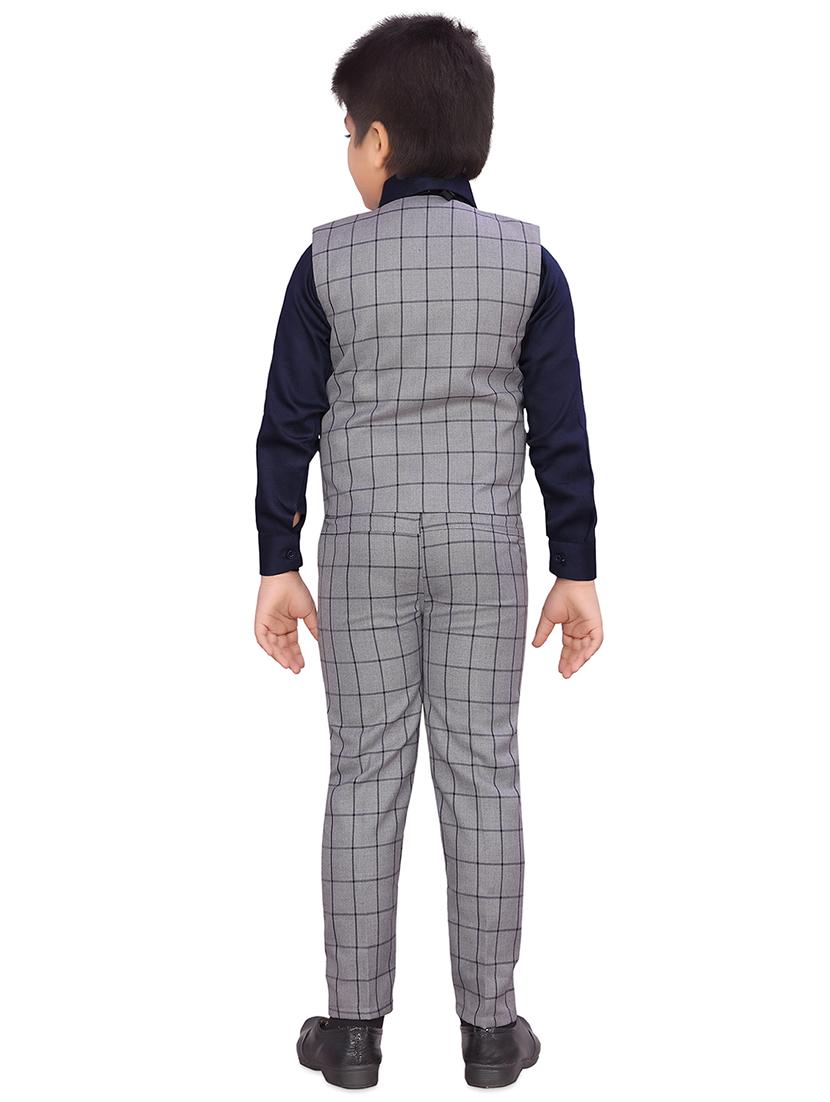 navy blue cotton full length sets twin & dungree - 16871654 - Zoom Image - 3