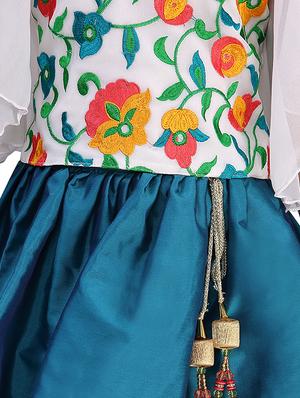 green satin lehnga choli - 16871657 - Standard Image - 4