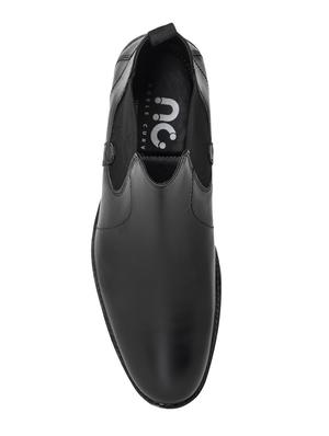 black leatherette slip on boots - 16872121 - Standard Image - 4