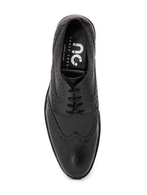 black leather laceup brouges - 16872127 - Standard Image - 4