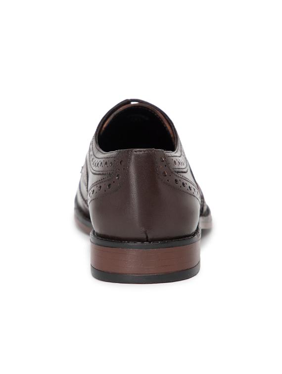 brown leather laceup brouges - 16872128 - Zoom Image - 3