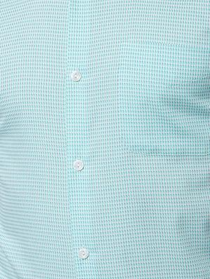 blue printed formal shirt - 16872542 - Standard Image - 5
