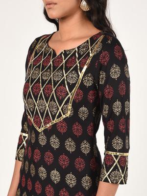 block print kurta skirt set - 16873025 - Standard Image - 4