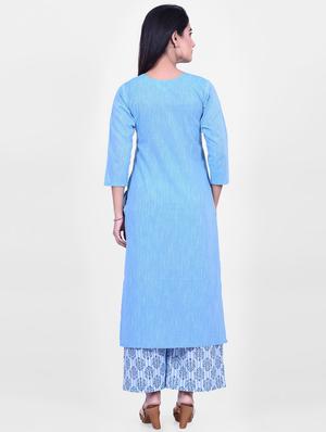 solid straight kurta - 16873114 - Standard Image - 3