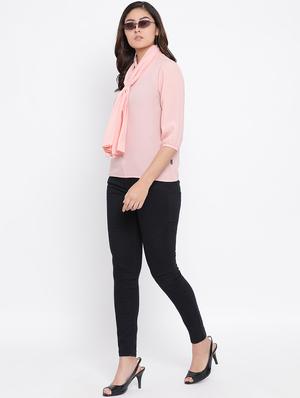 tie neck solid top - 16873130 - Standard Image - 4
