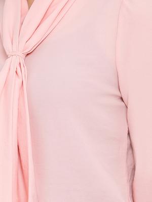 tie neck solid top - 16873130 - Standard Image - 5