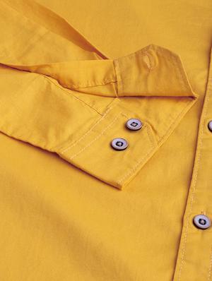 yellow solid casual shirt - 16873239 - Standard Image - 5