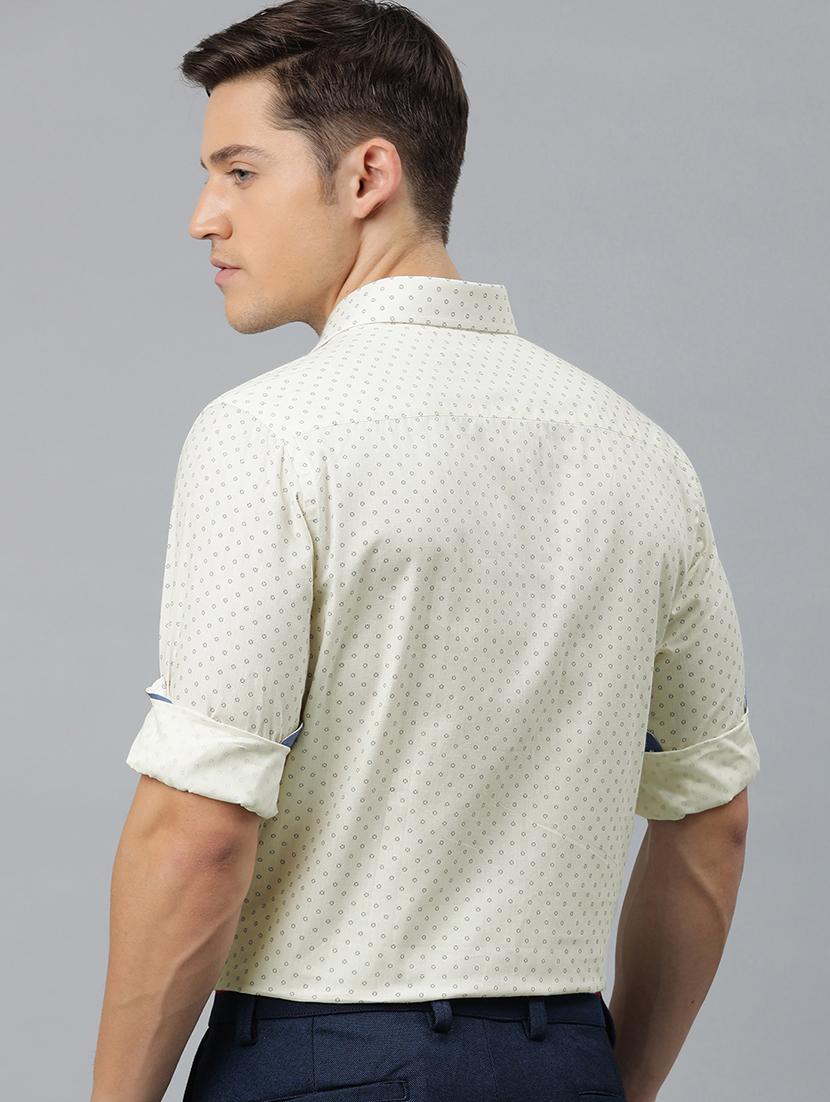 yellow printed casual shirt - 16873255 - Zoom Image - 3